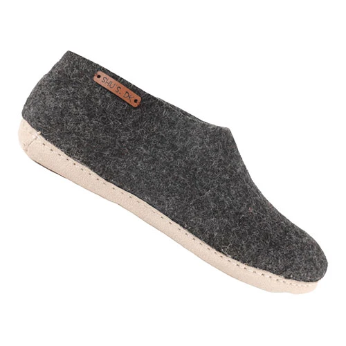 SHUS Hemsko m. Läder Sula Dark Grey | 36