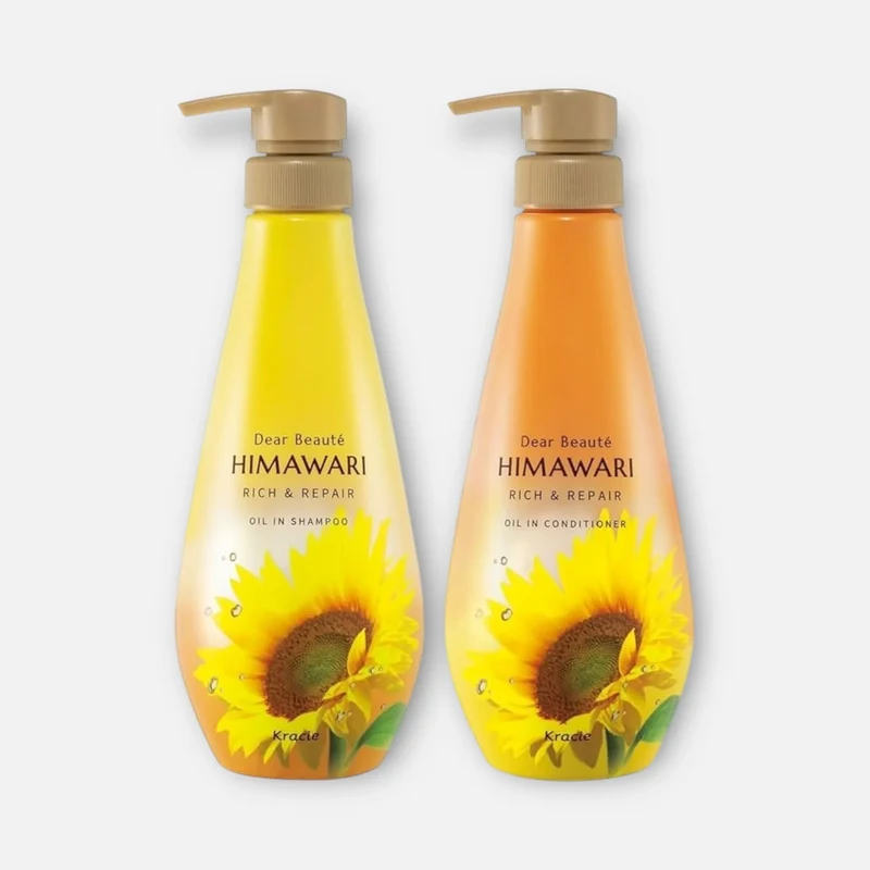 Kracie Himawari Rich & Repair Shampoo & Conditioner Set (500ml Each)