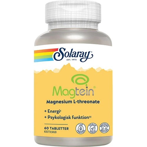 Solaray Magtein Magnesium L-threonate | 60 tabletter