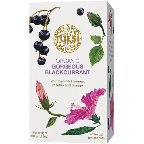 Tulsi Gorgeous Blackcurrant Te Ekologisk | 20 påsar