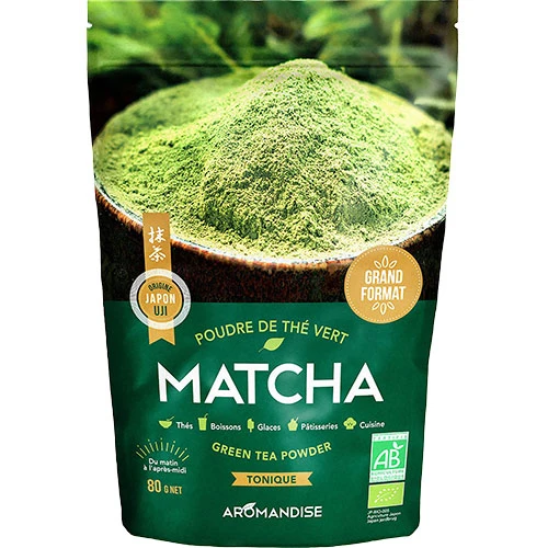 Aromandise Matcha Grönt Te Pulver Ekologisk | 80 g