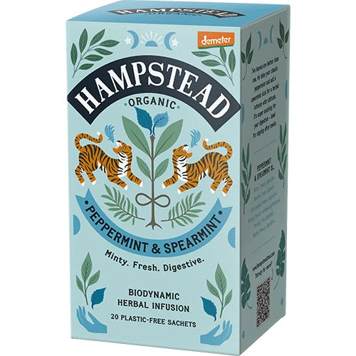 Hampstead Tea Pepparmynta och Spearmint te Ekologisk Demeter | 20 påsar
