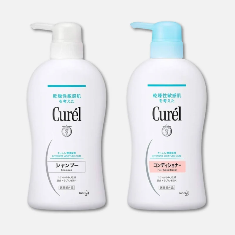 Kao Curél Intensive Moisture Shampoo & Conditioner Set (420ml Each)