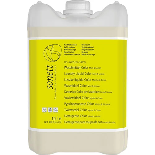 Sonett Tvättmedel Color Mynta & Citron | 10 liter