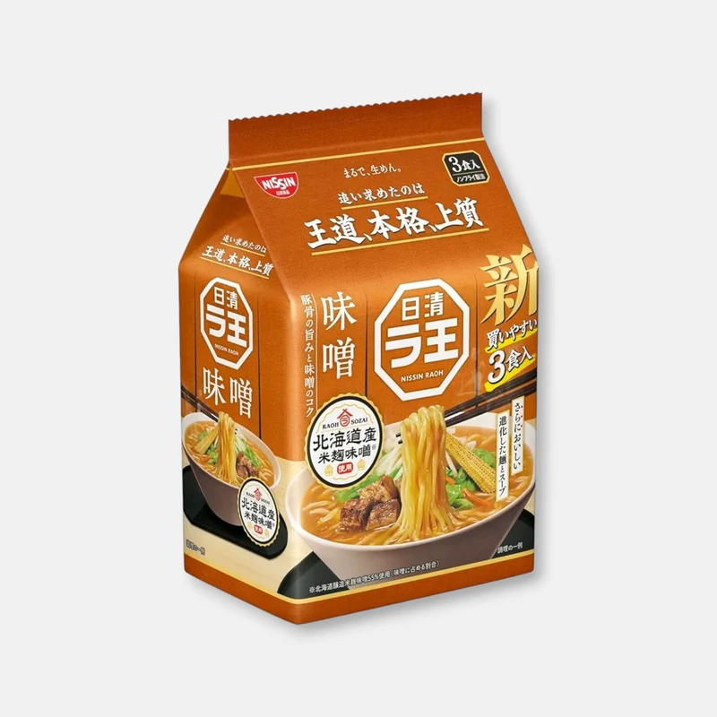 Nissin Foods Raoh Instant Miso Ramen Noodles 276g (3 units)