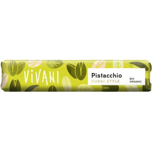 Vivani Mjölkchoklad - Pistage Dubai Style Ekologisk | 40 g