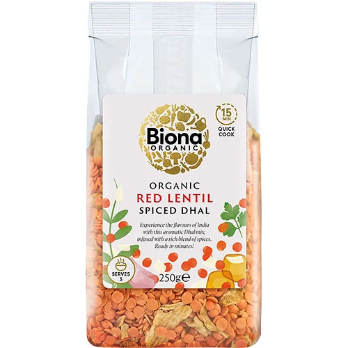 Biona Organic Ekologisk Röd Linsdahl (15 min) Ekologisk | 250 g