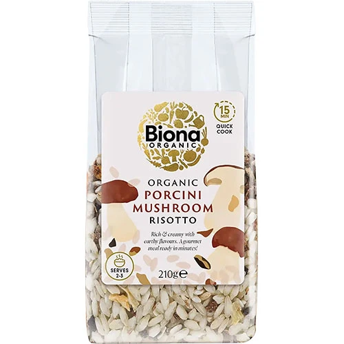 Biona Organic Ekologisk Risotto Med Karl Johan-svamp Ekologisk | 210 g