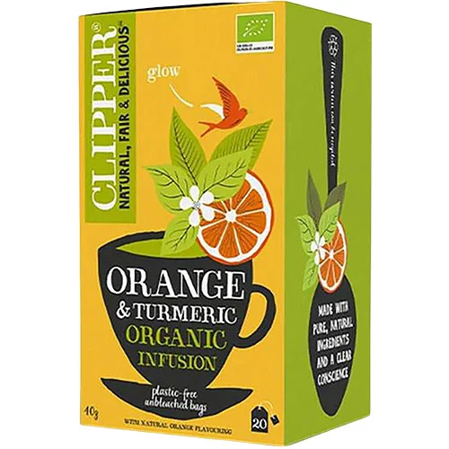 Clipper Örtte Med Apelsin & Gurkmeja Ekologisk | 20 påsar