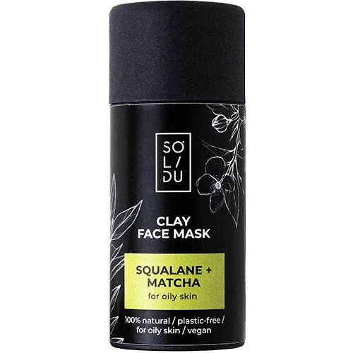 Solidu Lermask För Ansiktet Squalane + Matcha | 55 g