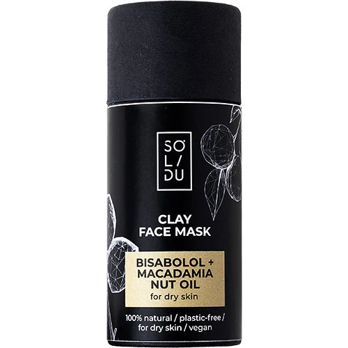 Solidu Lermask För Ansiktet Bisabodol + Macadamia Nut Oil | 55 g