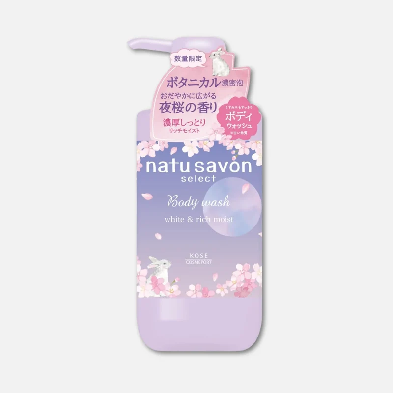 Kose Softymo Natu Savon Body Wash Cherry Blossom 500ml