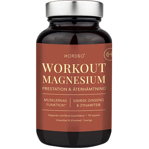 NORDBO Workout Magnesium | 90 kapslar
