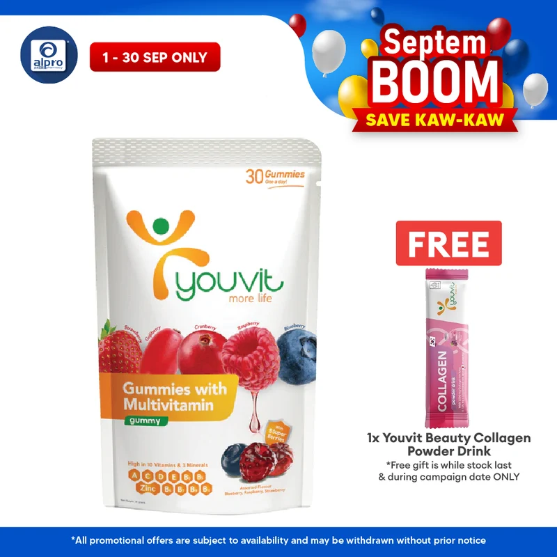 Youvit Adults Multivitamin Gummies Mix Berry | 30s