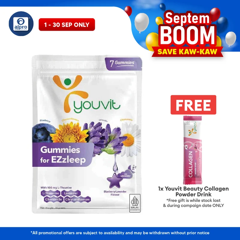 Youvit Adult Gummies for EZzleep 7s | Relax and Unwind Better Sleep