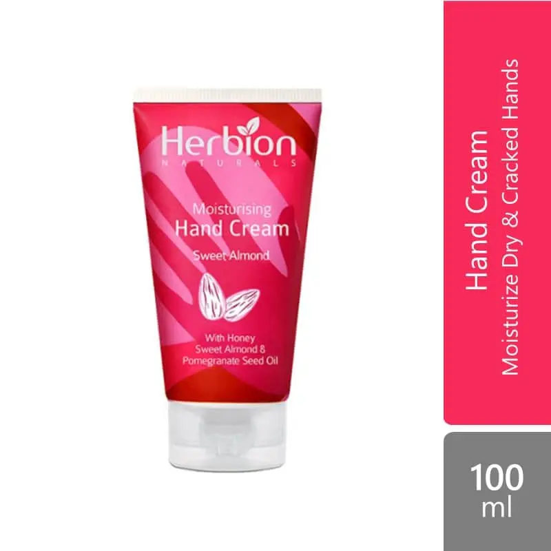 Herbion Naturals Moisturising Hand Cream 100ml | Moisturizing Dry & Cracked Hands