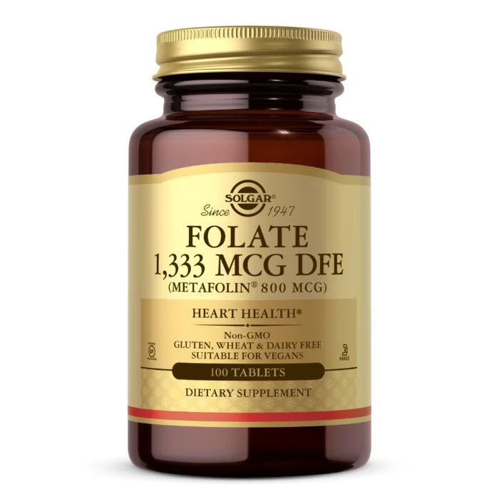 SOLGAR Folsäure (Metafolin) 800 mcg (100 Tabletten)