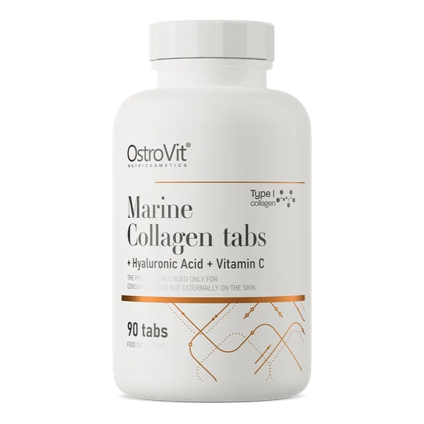 OSTROVIT Meereskollagen + Hyaluronsäure + Vitamin C (90 Tabletten).