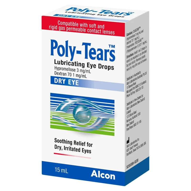 POLYTEARS Lubricating Eye Drops 15ml