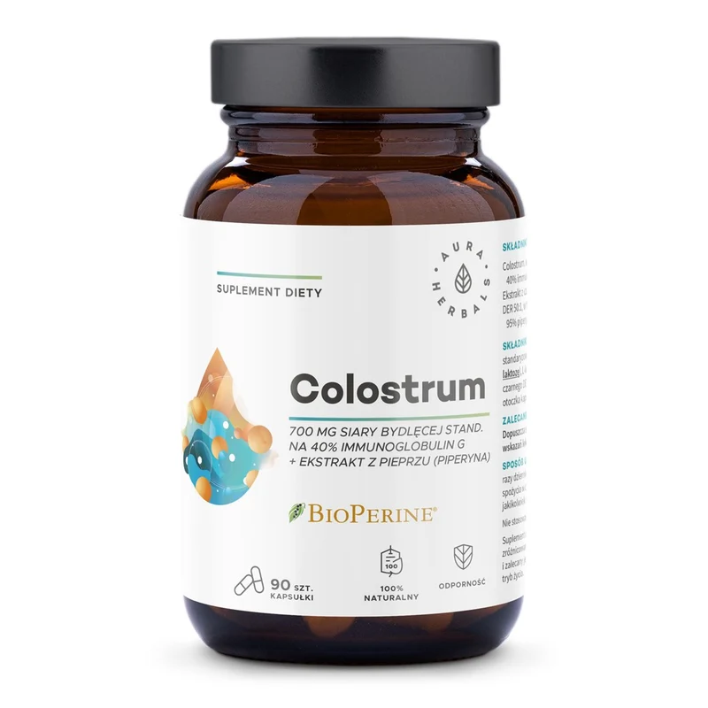 Colostrum 700 mg + BioPerine (90 Kapseln)
