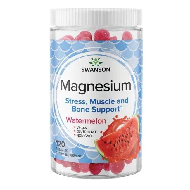 SWANSON Magnesiumzitrat - Wassermelone 120 Gummibärchen