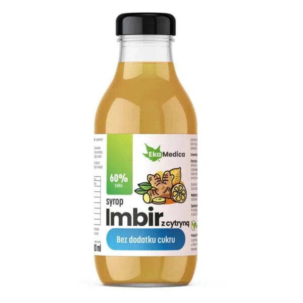Ekamedica Sirup von Ingwer mit Zitrone ohne Zuckerzusatz