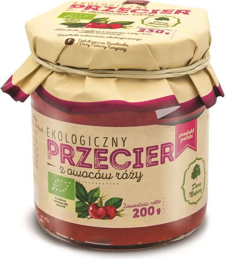 Bio-Hagebuttenkonfitüre 200 g - DARY NATURY DATE: 04.2026