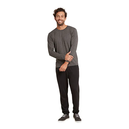 Boody Men´s Long Sleeve Crew T-shirt Dark Marl | Stl. S