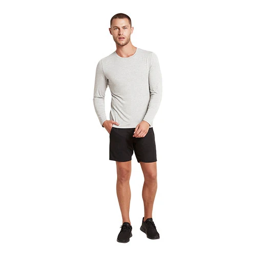 Boody Men´s Long Sleeve Crew T-shirt Light Marl | Stl. XL