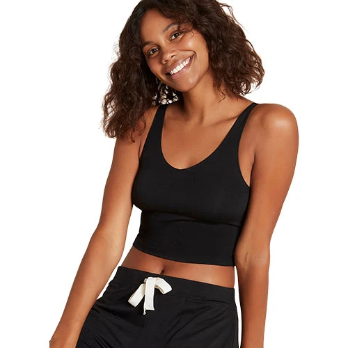 Boody Shelf Bra Crop Top Svart | Stl. XL