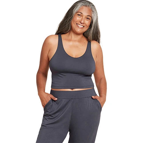 Boody Shelf Bra Crop Top Storm | Stl. XL