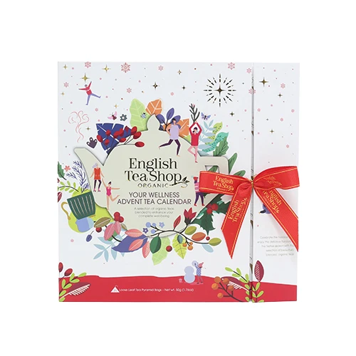 English Tea Shop Julkalender Te Book Style (Vit) Økologisk