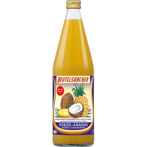 Beutelsbacher Kokos Ananasjuice Ekologisk | 750 ml