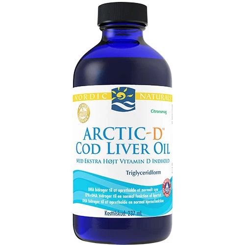 Nordic Naturals Torskeleverolja + D m. citrussmak | 237 ml