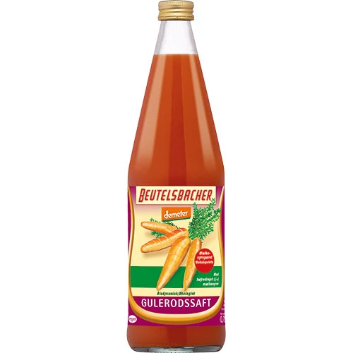 Beutelsbacher Morotsjuice Mjölksyrad Ekologisk Demeter | 750 ml
