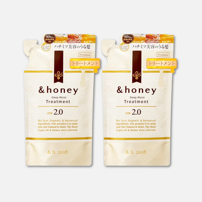 & Honey Deep Moist Treatment Only Refill (Set of 2) 350g x2