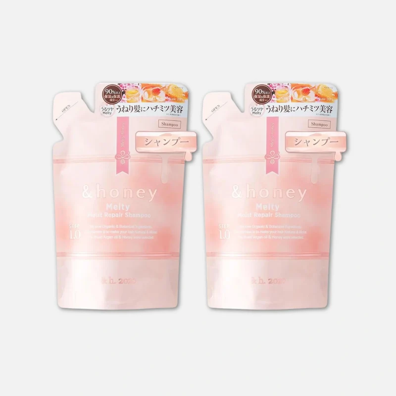 & Honey Melty Moist Repair Shampoo Only Refill (Set of 2) 350ml x2