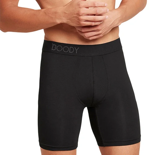 Boody Men´s Everyday Longer Boxers Svart | Stl. S