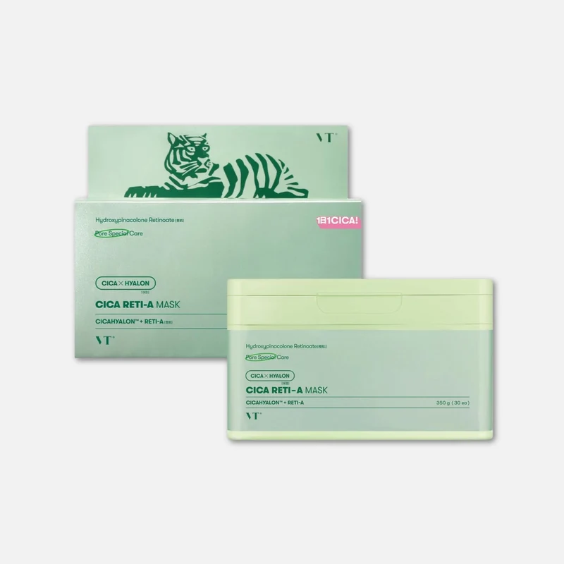 VT Cosmetics CICA RETI-A Retinol Skincare Mask (30 Sheets)