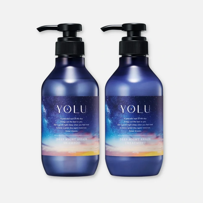 YOLU Deep Night Repair Shampoo & Treatment Set (400ml Each)