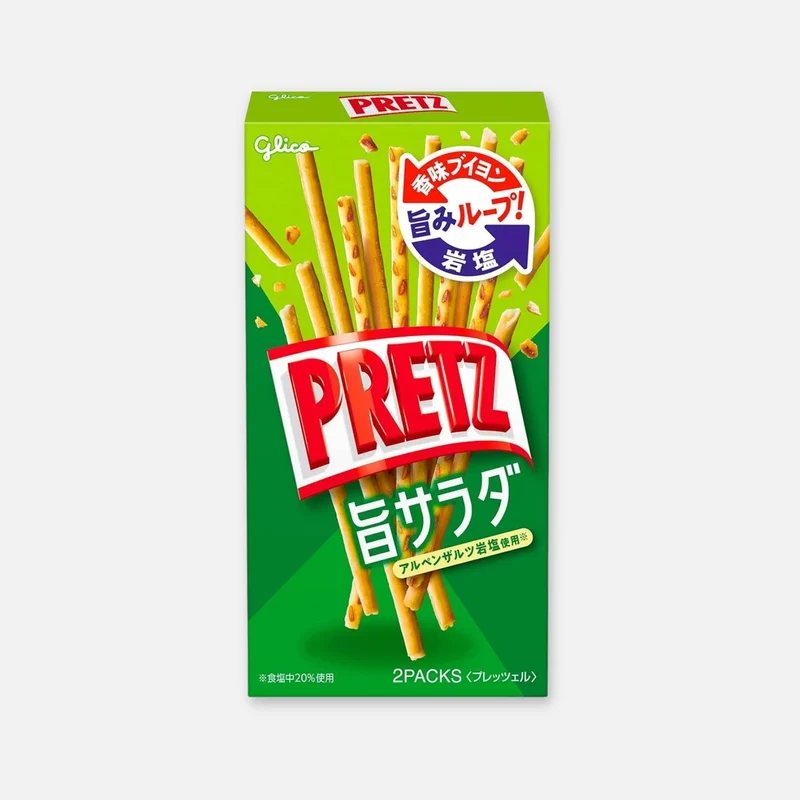 Glico Pretz Umami Salad 64g / 2 Packs Inside
