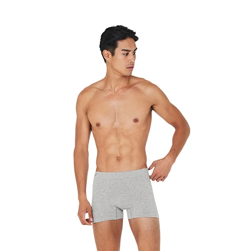 Boody Men´s Boxers Light Grey Marl | Stl. M