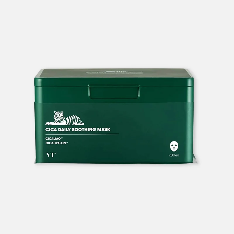 VT Cosmetics CICA Daily Soothing Skincare Mask (30 Sheets)