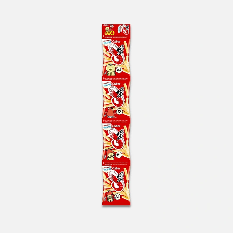 Calbee Mini Kappa Ebisen Shrimp Snack 12g (Pack of 4)