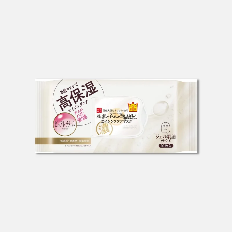 Sana Soy Isoflavones Retinol Ageing Care Skincare Mask (20 Sheets)