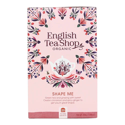English Tea Shop Shape Me Te Ekologisk | 20 påsar
