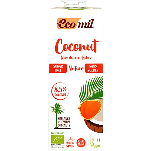Ecomil Kokosmjölk utan socker Ekologisk | 1 liter