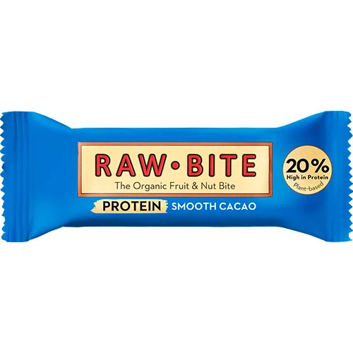 RawBite Protein Smooth Cacao Ø 12-Pack | 45 g