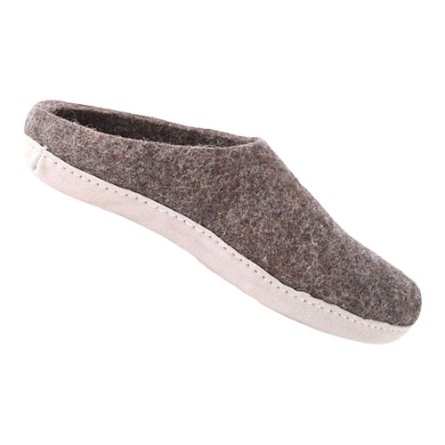 SHU`S Ulltoffel m. Läder Sula Brown | 36