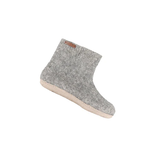 SHUS Ullstövel m. Läder Sula Light Grey | 44
